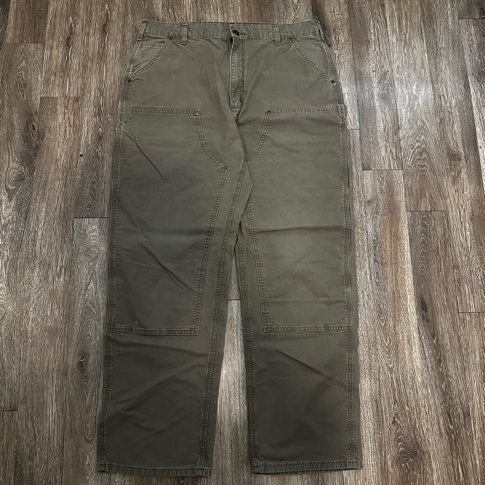 Brown Carhartt Baggy Double Knees Tagged 38x34